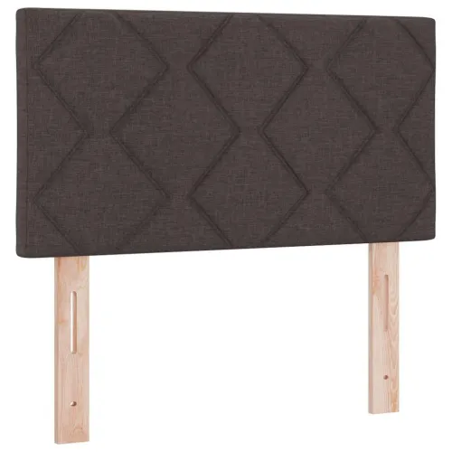 Box spring krevet Tamno smeđa 80 x 200 cm tkanina - Tamno smeđa 80 x 200 cm Dizajn s rombovima Cijena