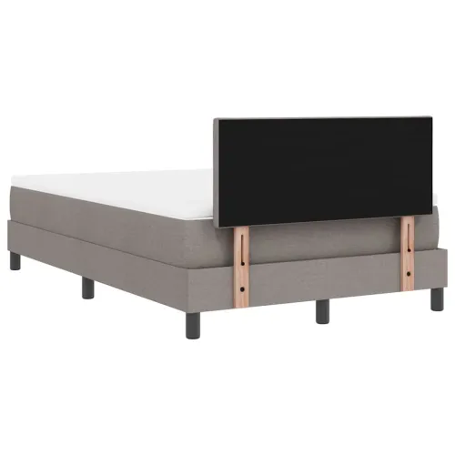 Box spring krevet Sivo-smeđa 120 x 190 cm tkanina - Sivo-smeđa 120 x 190 cm Dizajn s rombovima Cijena