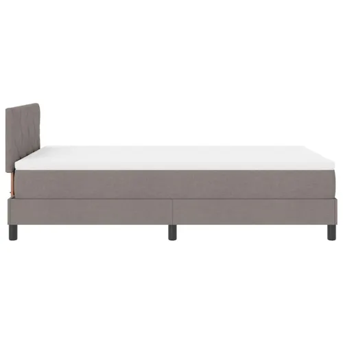 Box spring krevet Sivo-smeđa 120 x 190 cm tkanina - Sivo-smeđa 120 x 190 cm Dizajn s rombovima Cijena
