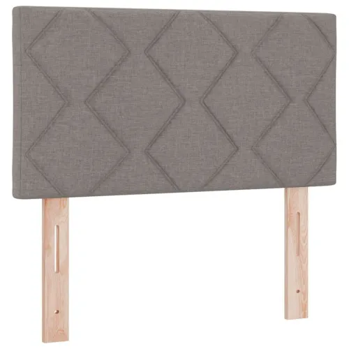 Box spring krevet Sivo-smeđa 120 x 190 cm tkanina - Sivo-smeđa 120 x 190 cm Dizajn s rombovima Cijena