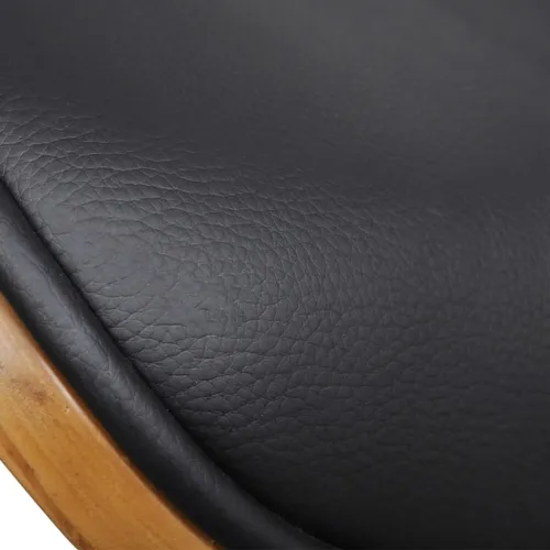 Blagovaonske stolice 2 kom od savijenog drva i umjetne kože - Black and dark brown 2 Cijena