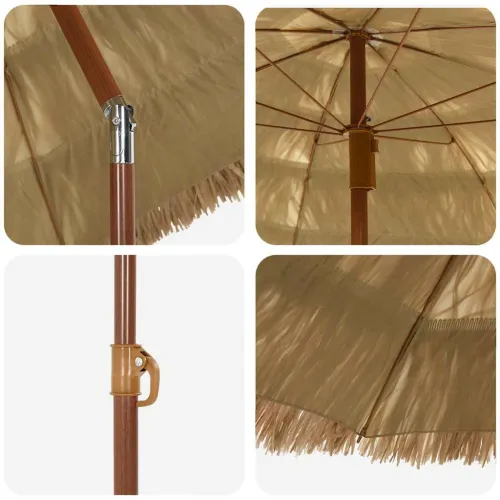 Vrtni suncobran 160 x 160 x 196 cm Polipropilen i poliester - Ø 160 cm Cijena