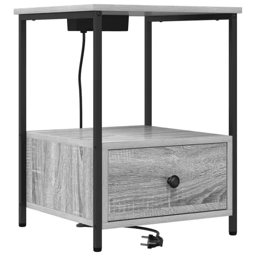 Noćni ormar 2 kom. Siva Sonoma 42 x 41 x 56 cm - Sivi hrast sonoma 2 Cijena