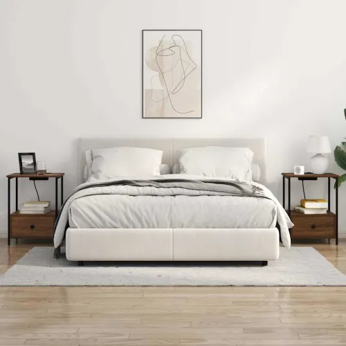Noćni ormar 2 kom. Smeđi hrast 42 x 41 x 56 cm - Smeđi hrast 2 Cijena