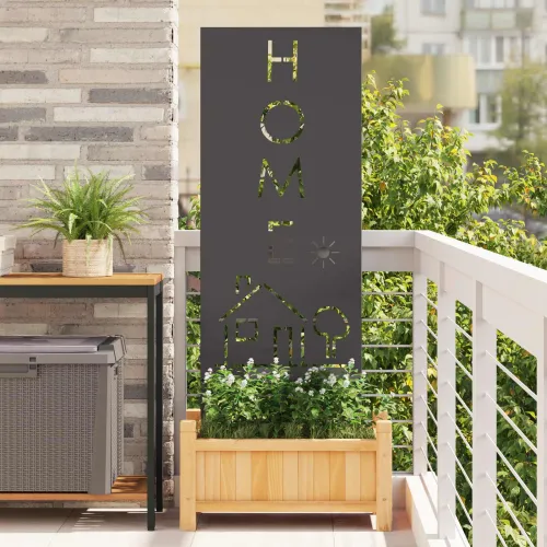 Privatnost u vrtu Crna 50 x 140 cm Hladno valjana čelična - Crna Abeceda 50 x 140 cm Cijena
