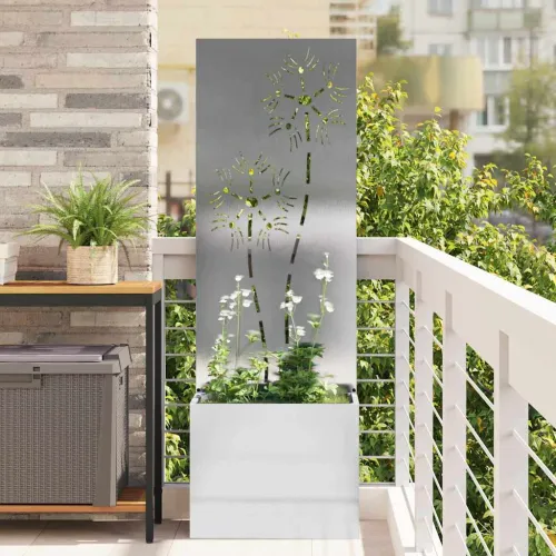 Privatnost u vrtu Srebrna 50 x 32 x 150 cm Nehrđajući čelik - Nehrđajući čelik Suncokret 50 cm Cijena