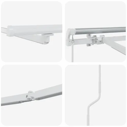 Okvir tende Bijela 450 × 300 cm Aluminij - Bijela 4,5 × 3 m Ručni (s solarnim i LED-om) Cijena