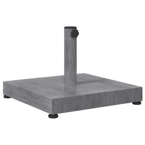Baza za suncobran Tamno siva drvenasta 45 x 45 x 31,5 cm - Tamno siva drvena estetika bez kotača Cijena