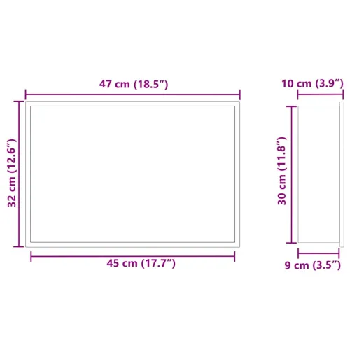 Ničica za tuš Bijela 45 x 30 x 9,5 cm Nehrđajući čelik - mat bijela 45 x 30 x 9,5 cm Cijena