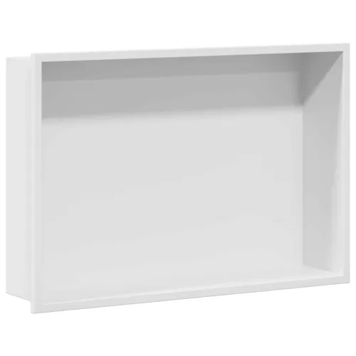 Ničica za tuš Bijela 45 x 30 x 9,5 cm Nehrđajući čelik - mat bijela 45 x 30 x 9,5 cm Cijena