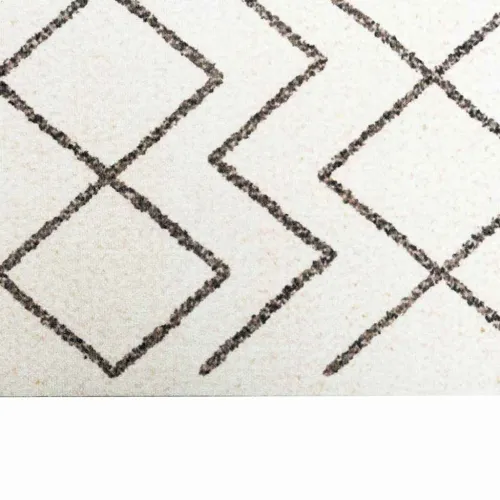 Kuhinjski Tepih Bijelo 300 x 60 cm Baršun - Geometrijski 60 x 300 cm Cijena