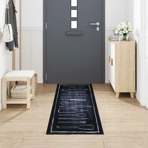 Kuhinjski Tepih Crna 300 x 60 cm Baršun - Chefov prostor 60 x 300 cm Cijena