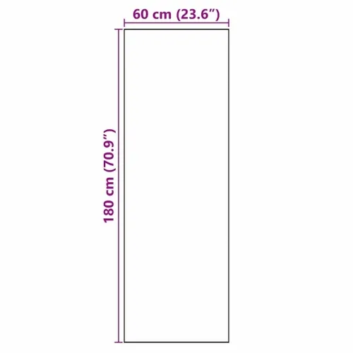Kuhinjski Tepih Crna 180 x 60 cm Baršun - Valoviti uzorak 60 x 180 cm Cijena