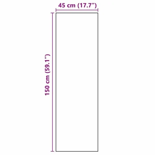 Kuhinjski Tepih Bijelo 150 x 45 cm Baršun - Geometrijski 45 x 150 cm Cijena