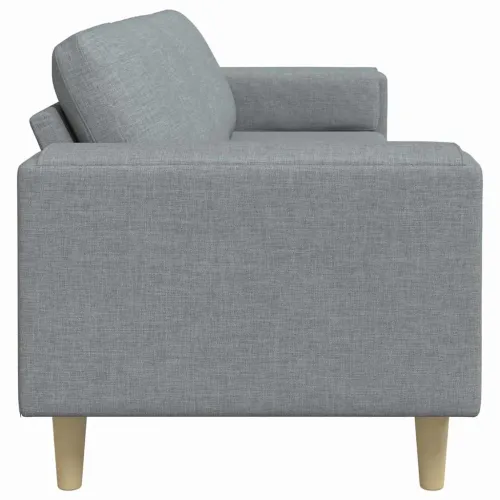 Kauč za dnevni boravak Svijetlo siva 250 x 77 x 76 cm Poliester - Svjetlosiva bez otomana Cijena