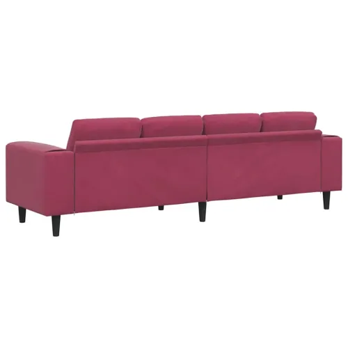 Kauč za dnevni boravak Vinska crvena 250 x 77 x 76 cm - boja crnog vina bez otomana Cijena