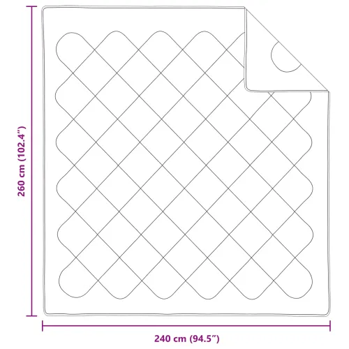 Poplun s jastukom 3 kom. Bijelo Mikrofibra - 240 x 260 cm 40 x 80 cm Cijena