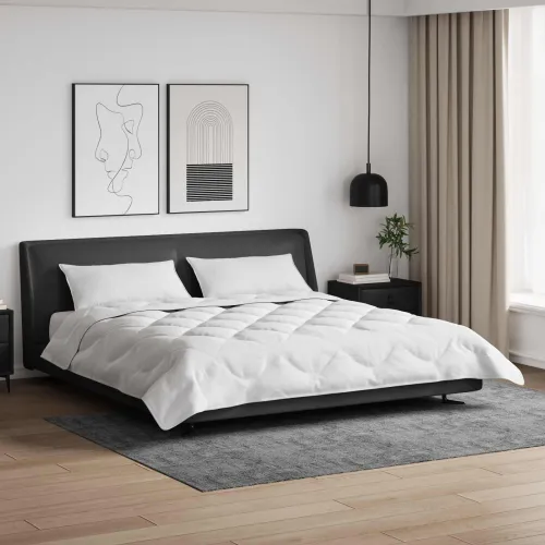 Poplun s jastukom 3 kom. Bijelo Mikrofibra - 240 x 260 cm 40 x 80 cm Cijena