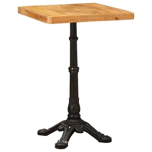Bistro Stol 50 x 50 x 76 cm Čvrsto drvo manga Smeđa Četvrtasti - grubo drvo manga 4 noge 50 x 50 x 76 cm Cijena
