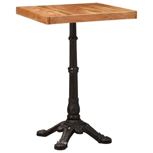 Bistro Stol 50 x 50 x 76 cm Čvrsto drvo akacije Smeđa - Masivno bagremovo drvo 4 noge 50 x 50 x 76 cm Cijena