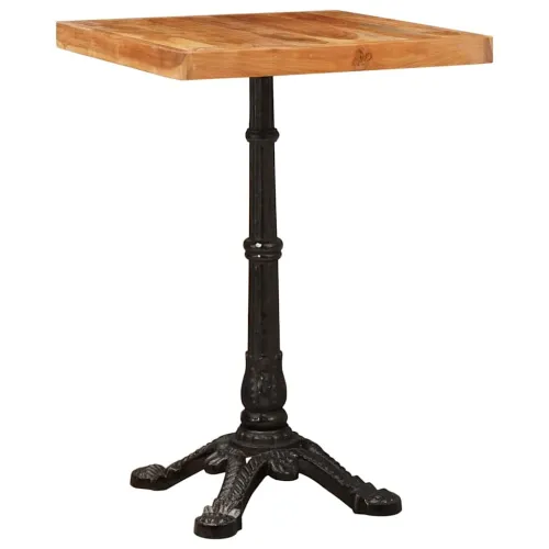 Bistro Stol 50 x 50 x 76 cm Čvrsto drvo akacije Smeđa - Masivno bagremovo drvo 4 noge 50 x 50 x 76 cm Cijena