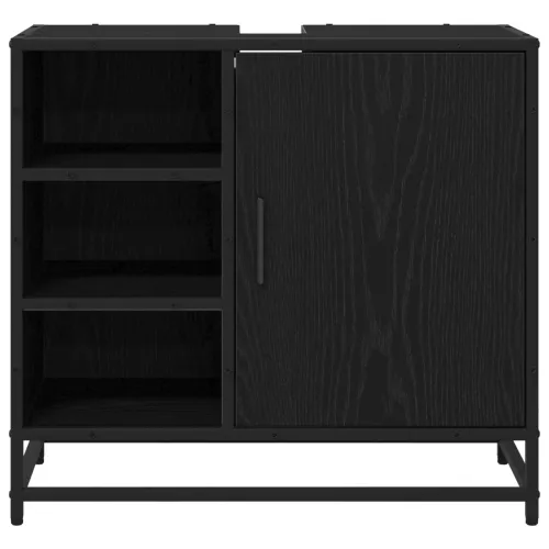 Kupaonski ormar Crni hrast 65 x 33 x 60 cm Konstruirano drvo - Crni hrast Cijena