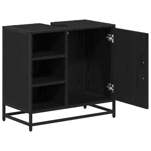 Kupaonski ormar Crni hrast 65 x 33 x 60 cm Konstruirano drvo - Crni hrast Cijena