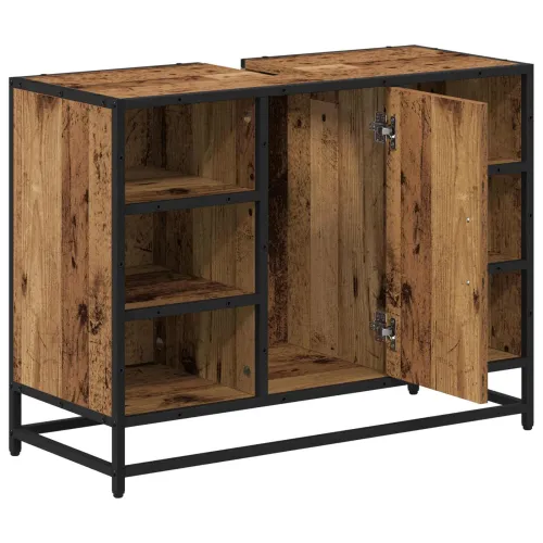 Kupaonski ormar Staro drvo 80 x 33 x 60 cm Konstruirano drvo - Staro drvo Cijena