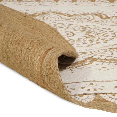 Tepisi za područja Prirodna boja s bijelim otiskom 205 x 305 cm - 205 x 305 cm Cijena