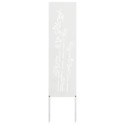 Privatnost u vrtu Bijelo 32 x 140 cm Hladno valjana čelična - Bijela Bambus 32 x 140 cm Cijena