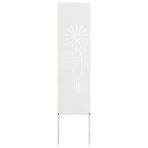 Privatnost u vrtu Bijelo 32 x 140 cm Hladno valjana čelična - Bijela Okruglo 32 x 140 cm Cijena