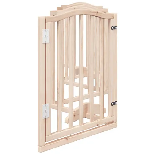 Vrata za pse s vratašcima 6 panela sklopiva 300 cm drvo topole - Prirodna 50 x 60 x 2 cm 6 Cijena