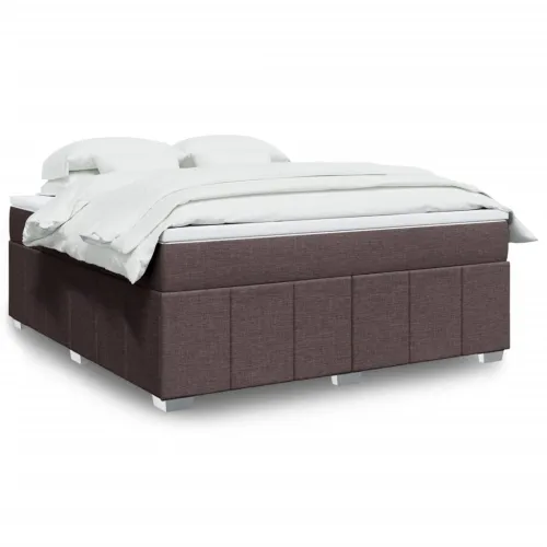 Boxspring - Krevet s oprugama i madracem tamnosmeđi 180x200 cm tkanina - Tamno smeđa 180 x 200 cm Cijena