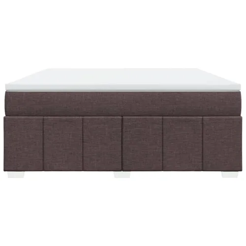 Boxspring - Krevet s oprugama i madracem tamnosmeđi 180x200 cm tkanina - Tamno smeđa 180 x 200 cm Cijena