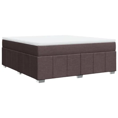 Boxspring - Krevet s oprugama i madracem tamnosmeđi 180x200 cm tkanina - Tamno smeđa 180 x 200 cm Cijena