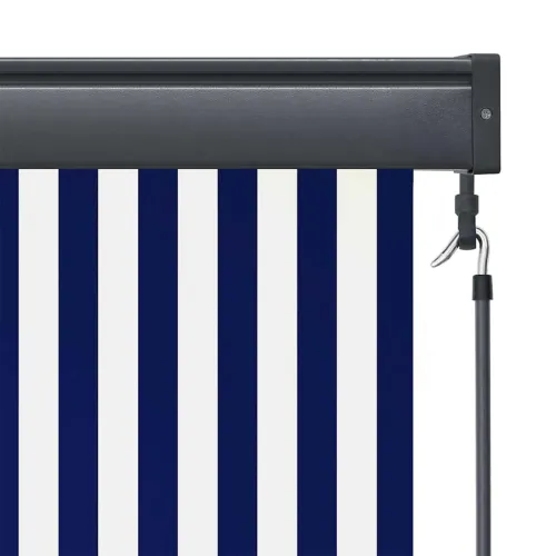 Rolo zavjesa Plava i bijela 180 x 250 cm Tkanina i aluminij - Plava i bijela 180 x 250 cm Cijena