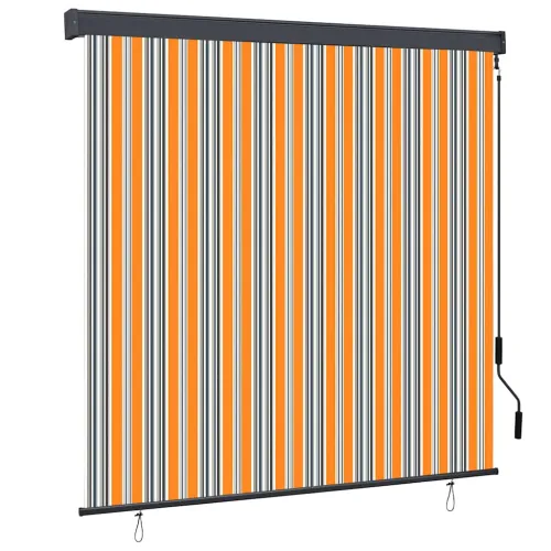 Rolo zavjesa Žuta i plava 180 x 250 cm Tkanina i aluminij - Žuta i plava 180 x 250 cm Cijena