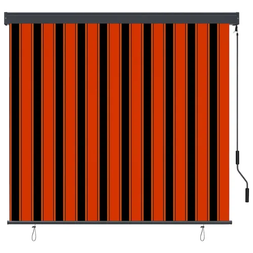 Rolo zavjesa Narančasta i smeđa 180 x 250 cm Tkanina i aluminij - narančasta i smeđa 180 x 250 cm Cijena