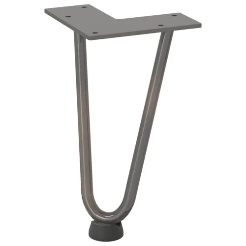 Noge s ukosnicama za stolić za kavu 4 kom. Prirodni čelik 20 cm Puni čelik - Prirodna 20 cm 2 rods Cijena