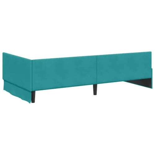 Kutni okvir kreveta Tirkizna 80 x 200 cm Baršun - Tirkizna 80 x 200 cm Cijena