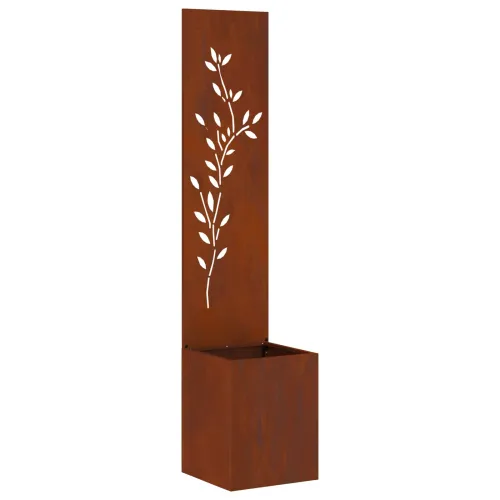 Privatnost u vrtu Cvjetni Rđa 32 x 32 x 150 cm Otporni čelik - Otporni čelik List 32 cm Cijena