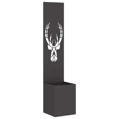 Privatnost u vrtu Crna 32 x 32 x 150 cm Hladno valjana čelična - Crna Sob 32 cm Cijena