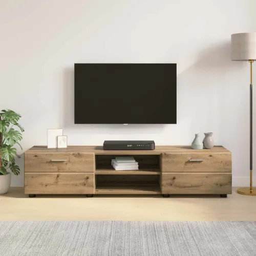 Drveni ormar 150 x 39 x 30 cm Umjetnički hrast - Zanatski hrast TV ormar s 2 ladice Cijena