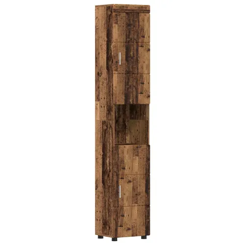 Set ormarića za kupaonicu TULUM Staro drvo 37 x 31,5 x 203 cm - Staro drvo Visoki ormar Cijena