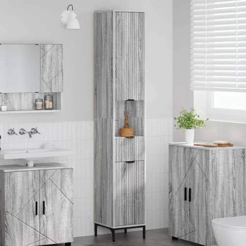 Kupaonski ormar Siva Sonoma 31,5 x 33 x 190 cm - Sivi hrast sonoma Cijena