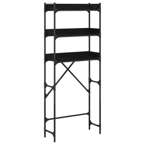 Polica za perilicu rublja s policom Crni 0ak 67 x 25 x 163 cm - Crni hrast Cijena