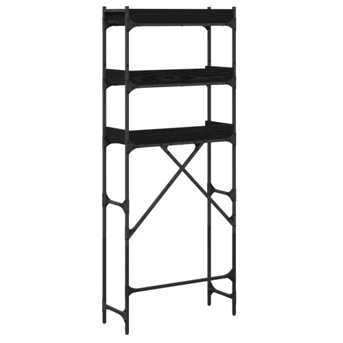 Polica za perilicu rublja s policom Crni 0ak 67 x 25 x 163 cm - Crni hrast Cijena
