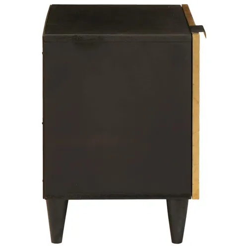 Noćni ormar Crna i zlatna 40 x 33 x 46 cm Konstruirano drvo - 1 Cijena