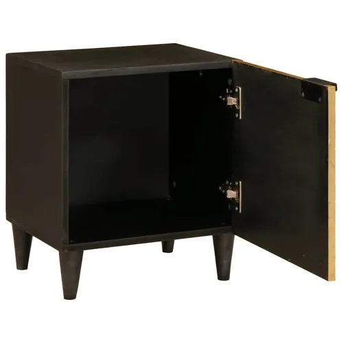 Noćni ormar Crna i zlatna 40 x 33 x 46 cm Konstruirano drvo - 1 Cijena