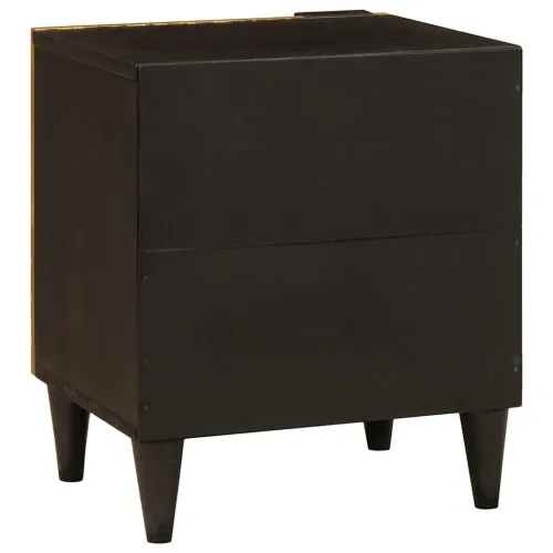 Noćni ormar Crna i zlatna 40 x 33 x 46 cm Konstruirano drvo - 1 Cijena